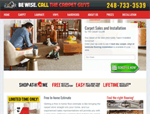 Tablet Screenshot of carpetguys.com